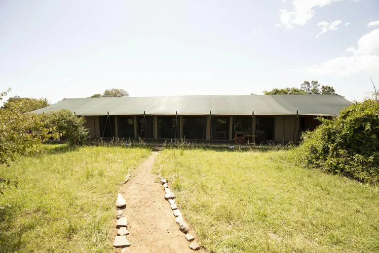 Porini Lion Camp mess tent.