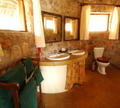 The bathrooms are spacious and well equipped
