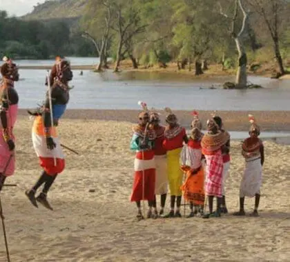 Danza tradicional samburu.