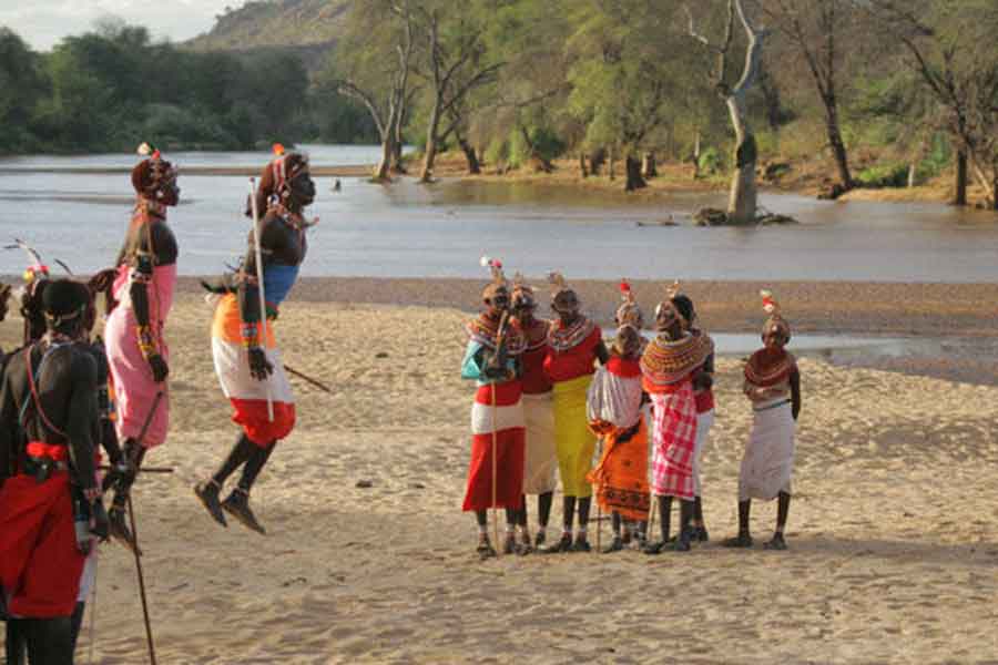 Danza tradicional samburu.