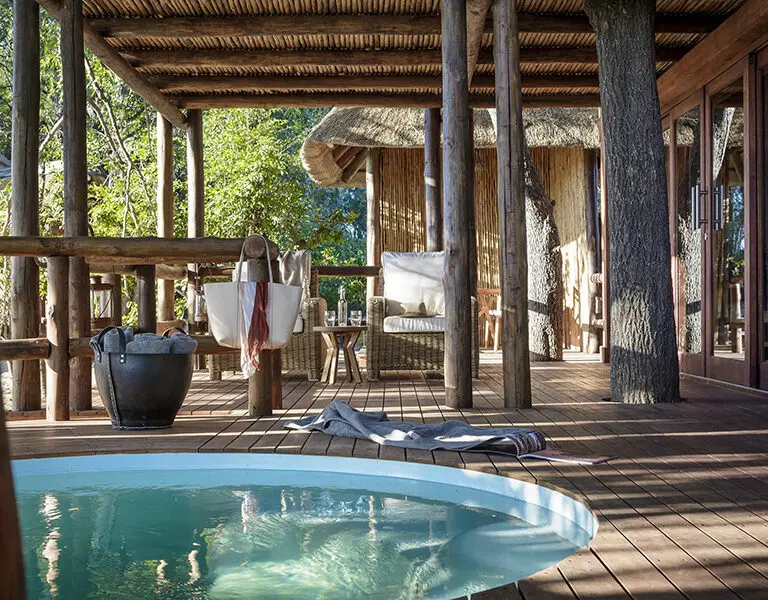 The suites each have a private plunge pool.