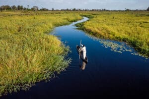 Journey through the Delta on a traditional boat.