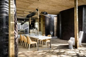 Comedor de la villa.