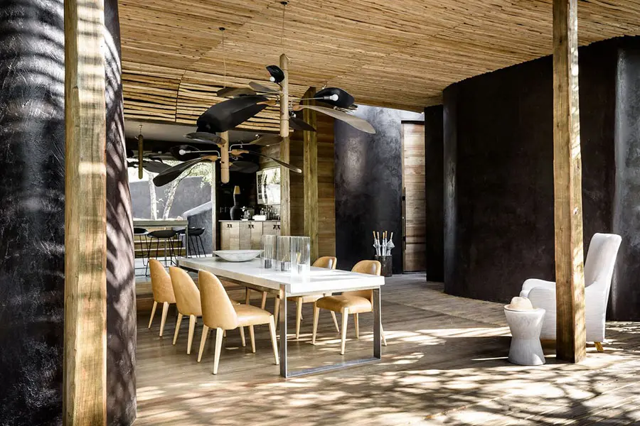 Comedor de la villa.