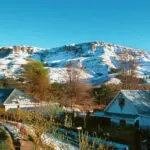 The Drakensberg catches a fair amount of snow each winter.
