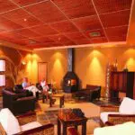 The central lounge is a comfortable spot to relax in the evenings.