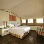 The spacious bedrooms are filled with sunlight and fresh air.
