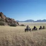 Experience the varying landscapes of the Namib Desert on the back of a quad bike.

