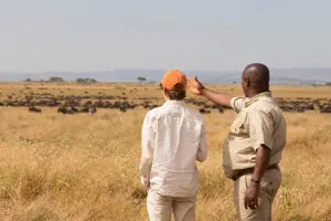 La migración de los ñus es el principal objetivo de su safari.