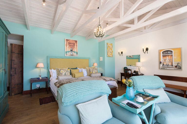 Interior of the bedroom suite.