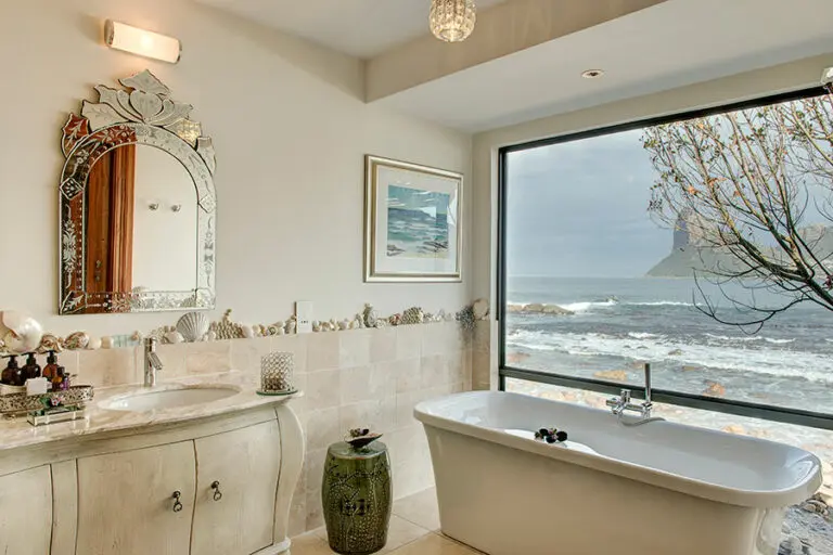 Bathroom with a view.