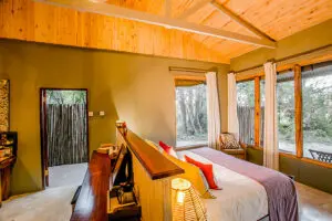 Spacious bedroom suite.