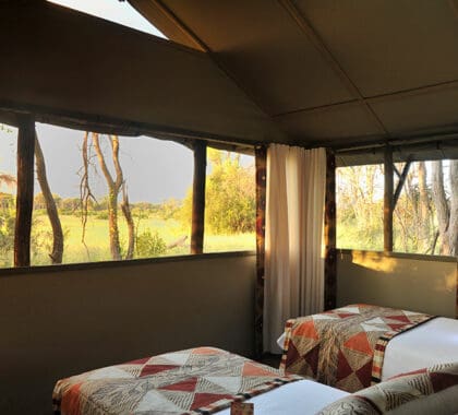 Interior del dormitorio.