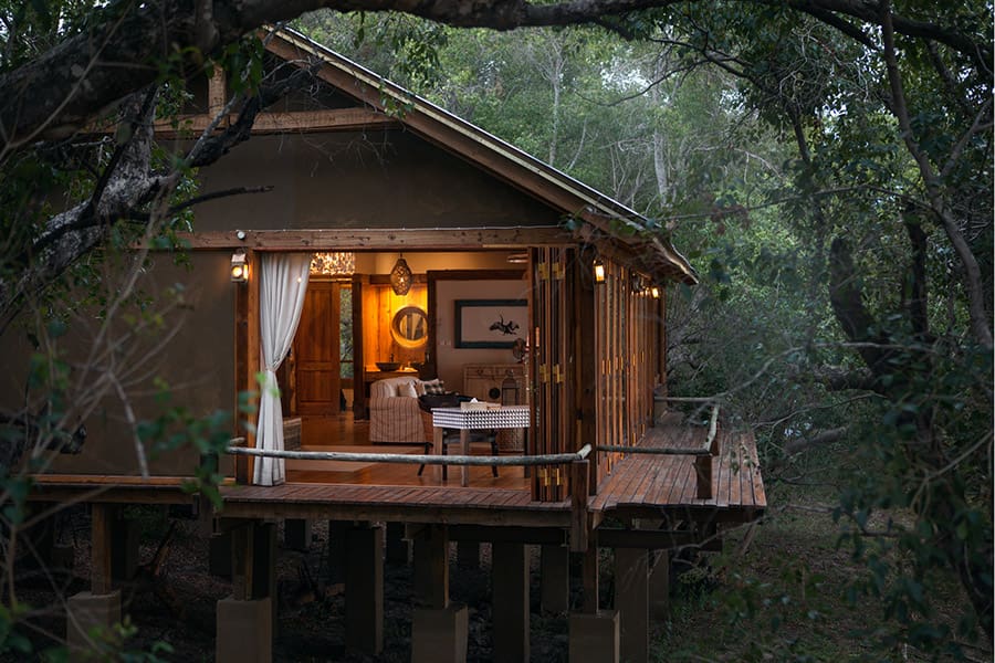 The Dog House suite at Tongabezi Lodge.