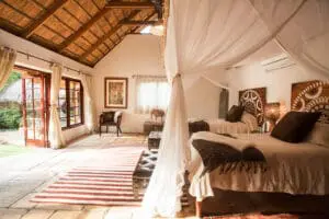 Suite en el Tongabezi Lodge.