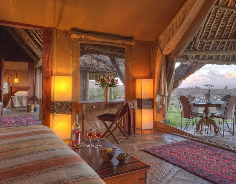 Family Tent main bedroom.