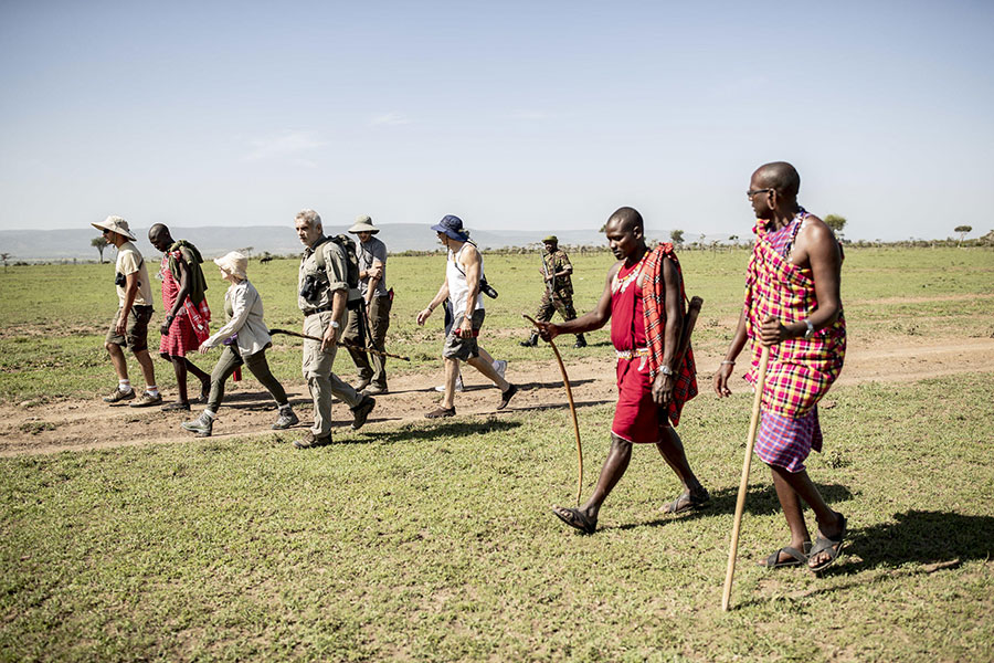 Walk with qualified Masai guides.