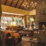 The lounge has a cosy fireplace, the perfect spot for a pre or post dinner drink.