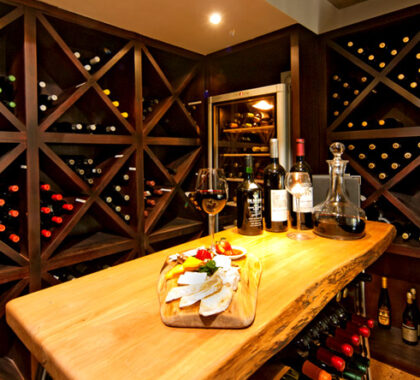 Enjoy one of the many sophisticated wines the Turbine Hotel has in their cellar.