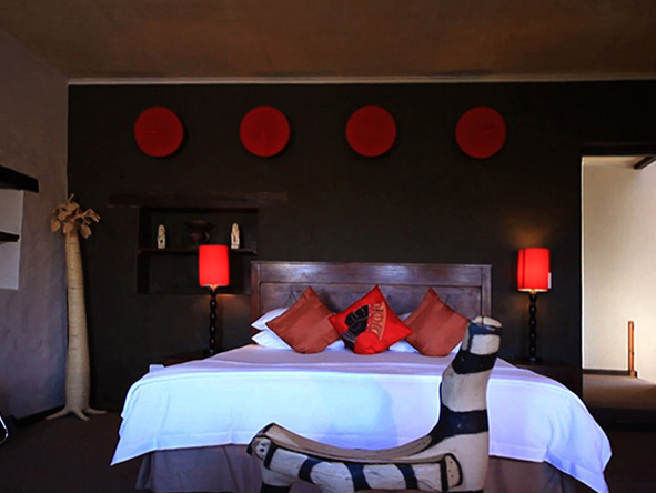Each bedroom is individually decorated and furnished with local-made artwork and decor.
