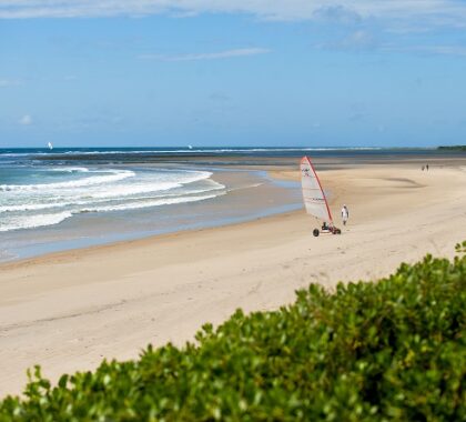 There are a host of watersports and outdoor adventures to be had, including wind surfing and kite surfing.
