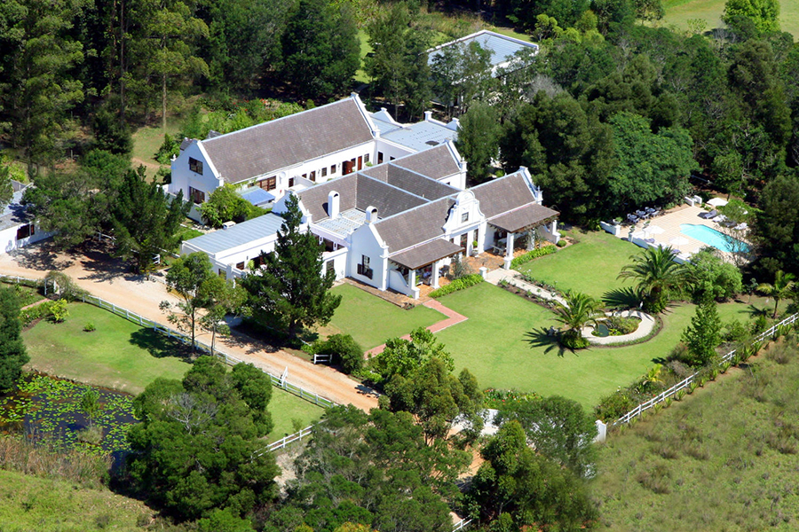 Aerial view of Lairds Lodge.