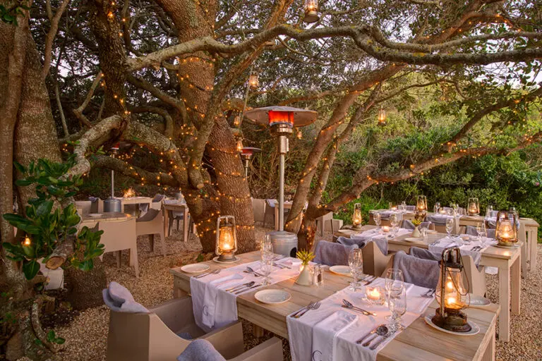 Special dining experiences in the Garden Lodge dining room.
