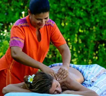 The wellness centre offers a range of massages, and has a state-of-the-art gym.
