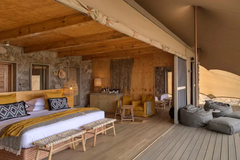 Family tent room.