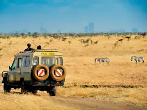 A game drive in Nairobi National Park sets the scene for the game viewing to come.