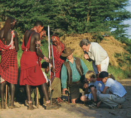 Interpretive walks with Maasai guides are part of the safari experience at Amboseli Camp.