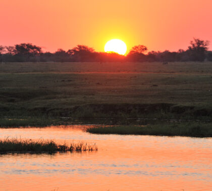 The Chobe River has a reputation for mesmerising sunsets - best enjoyed with a cold drink in hand!