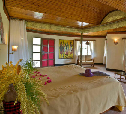 Honeymoon suite at Masai Mara Sopa Lodge.