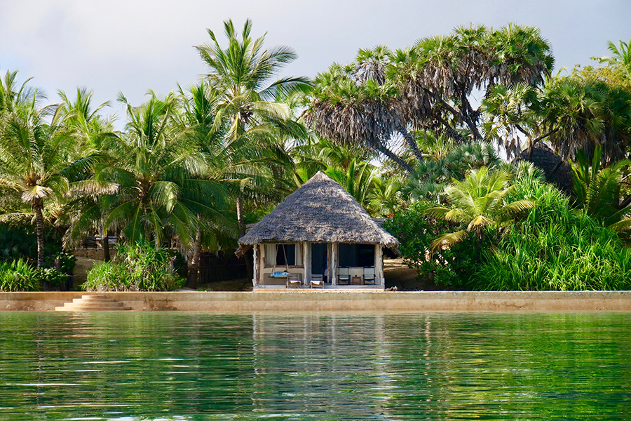 A boutique hotel on an island in the Lamu Archipelago off the coast of Kenya.