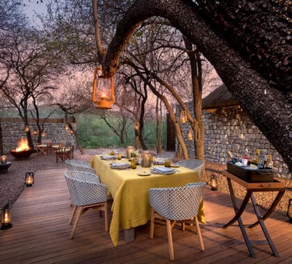 Comedor al aire libre.