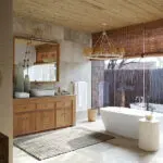Mantente fresco en los cuartos de baño privados.
