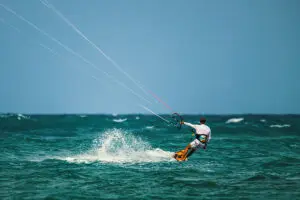 Kite surfing at Diani.