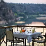 Incredible views while dining at Chilo Gorge safari Lodge.
