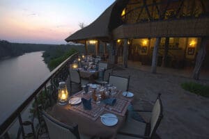 Open-air dining experience.
