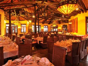 The restaurant offers a la carte menus and the expert chefs are happy to cater for your particular taste.