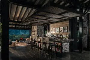 Socialise with fellow travellers and share trekking stories in the lodge’s patio bar.