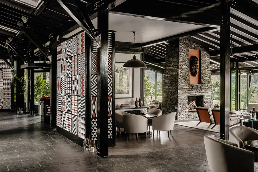 Socialise with fellow travellers and share trekking stories in the lodge’s patio bar.