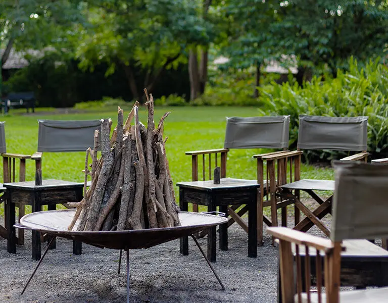 Ready for an evening bonfire. 