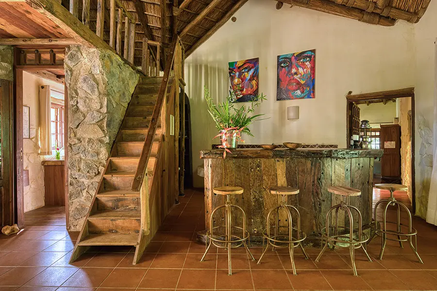 Interior de la Casa del Río. 