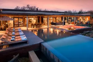 Lujoso lodge de safari privado.