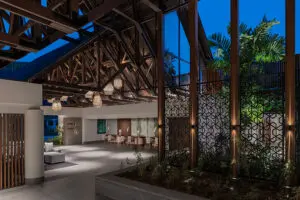 The lobby and reception atrium.