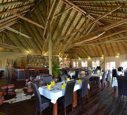 Enjoy a tipple of your choice at the lodge's inviting bar.