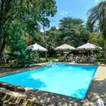Cool off in the lodge's pool during the hot Caprivi summer months.