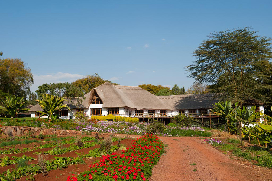 Exterior of the Ngorongoro Farm House.