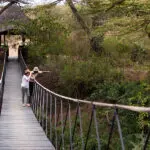 Swing bridge. 